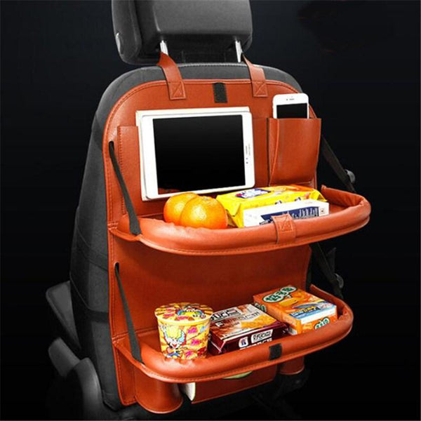 PU Leather Car Seat Travel Storage