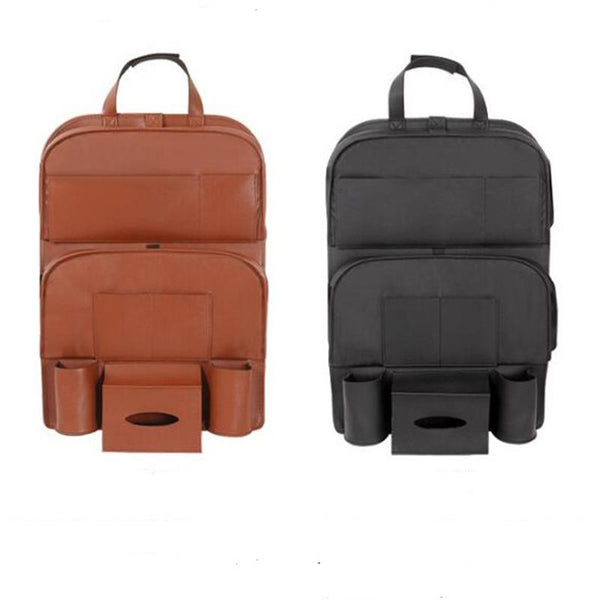 PU Leather Car Seat Travel Storage